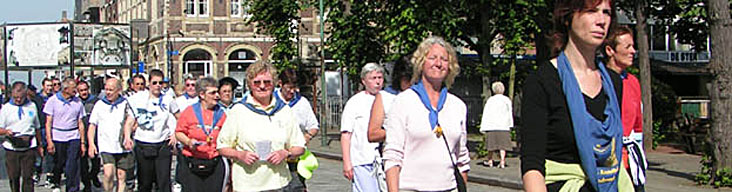 Aankomst van de voetbedevaart aan de Basiliek te Scherpenheuvel (2006)